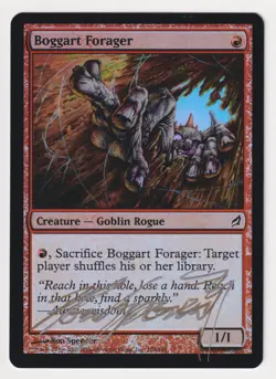 Shadow Signed FOIL Boggart Forager MP Lorwyn Artist Ron Spencer 2007 MTG Magic! - Image 1