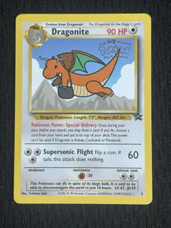 Pokemon TCG Dragonite #5 WB the First Movie Promo Card - Image 1