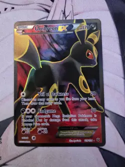 Pokemon TCG Umbreon EX 119/124 LP Full Art Ultra Rare XY Fates Collide NM/M - Image 1