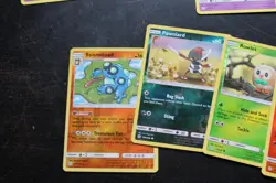 2019 Pokemon Cosmic Eclipse Cards W/ Reverse Holos Rares - Rowlet Weezing - Image 4