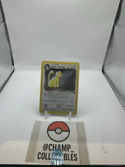 🌀 Dark Persian 17/53 Holo Wotc Black Star Promo Pokemon TCG - HP - SWIRL 🌀 - Image 2