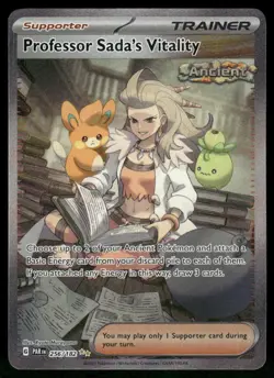 Professor Sada's Vitality - 256/182 Special Illustration Rare Holo NM Pokemon SV - Image 1