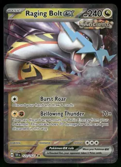 Raging Bolt ex - 123/162 Double Rare Holo NM Pokemon SV05: Temporal Forces - Image 1