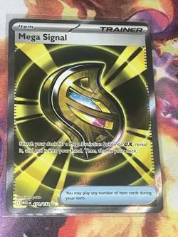 Mega Signal 171/132 - Mega Evolution Ultra Rare Full Art Holo Pokemon TCG (Mint) - Image 1
