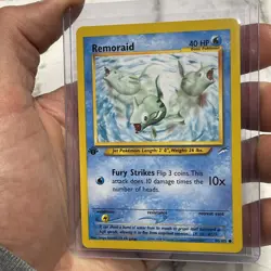 Pokemon TCG Remoraid Neo Destiny Common 1st Edition 80/105 WOTC NM Near Mint Vtg - Image 2