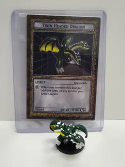 Yu-Gi-Oh Dungeon Dice Monsters - Figure & Card - Twin-Headed Dragon - Image 1