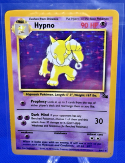 Pokemon TCG Hypno 8/62 Fossil Set Unlimited Holo Rare - Image 5