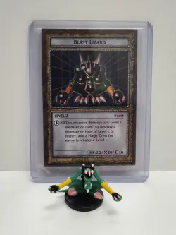 Yu-Gi-Oh Dungeon Dice Monsters - Figure & Card - Blast-Lizard - Image 1