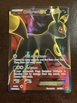Umbreon EX 119/124 LP/MP Pokemon TCG XY Fates Collide Full Art LP/MP - Image 1