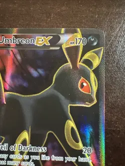 Umbreon EX 119/124 LP/MP Pokemon TCG XY Fates Collide Full Art LP/MP - Image 3