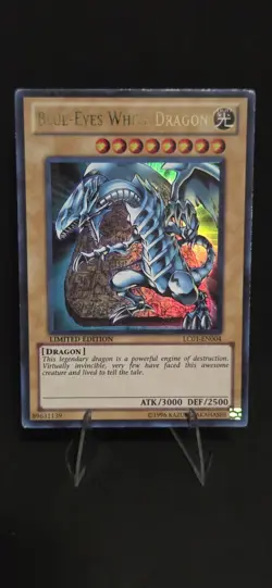 Blue-Eyes White Dragon LC01-EN004 Yu-Gi-Oh Legendary Collection 1 Limited MP - Image 1
