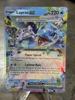 Lapras ex 32/142 Pokemon TCG Scarlet and Violet Stellar Crown Double Rare NM - Image 1