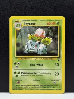 Pokemon TCG Ivysaur 44/130 Base Set 2 Uncommon Unlimited LP - Image 1