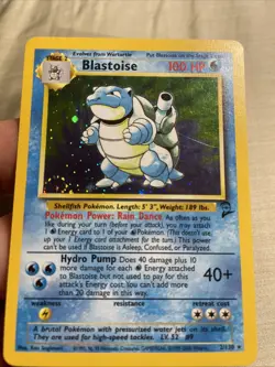 Swirl 💫 Pokemon Blastoise Holo Rare Swirl LP Base Set 2 2/130 - Image 1