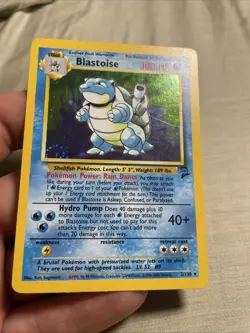 Swirl 💫 Pokemon Blastoise Holo Rare Swirl LP Base Set 2 2/130 - Image 2