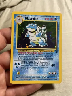 Swirl 💫 Pokemon Blastoise Holo Rare Swirl LP Base Set 2 2/130 - Image 3