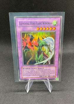 Yu-Gi-Oh! Elemental Hero Flame Wingman DP1-EN010 *Super Rare* - Image 1