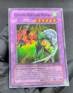Yu-Gi-Oh! Elemental Hero Flame Wingman DP1-EN010 *Super Rare* - Image 2