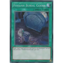 Foolish Burial Goods Yu-Gi-Oh! MP17-EN218 1st Secret Rare - Image 1