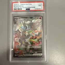 Pokemon TCG Reshiram EX White Flare Mint-Near Mint Condition Card 174/086 PSA 9 - Image 1