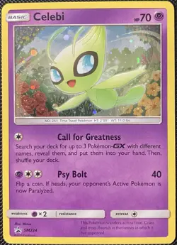 Celebi SM224 Sm Promo Holo (See Photos) - Pokemon Card - Image 4