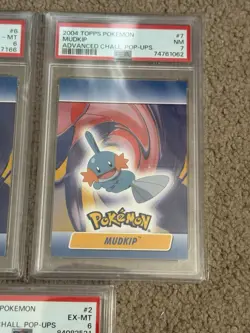 Pokemon Topps Advanced Challenge Pop Up - 5 Card PSA 7 + 6 Bundle - Blue 1st Ed - Image 4