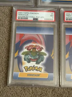 Pokemon Topps Advanced Challenge Pop Up - 5 Card PSA 7 + 6 Bundle - Blue 1st Ed - Image 5
