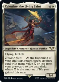 Celestine, the Living Saint - Near Mint MTG Universes Beyond: Warhammer 40K - Image 1