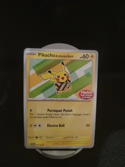 Pikachu Batik 101 Promo Card Pokemon Exclusive Set Ind Mint - Image 1