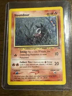 Pokemon TCG Houndour Neo Discovery Holo Rare Card 5/75 Houndour - Image 1