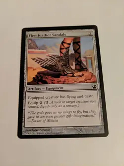 Magic the Gathering MTG Fleetfeather Sandals (216) Theros Card - Image 1