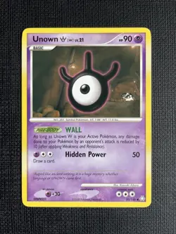 Unown W 80/146 Legends Awakened Pokemon Card Uncommon - NM+ - Image 1