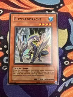 Yugioh GX Card Almanac Blizzard Dragon YDB1-EN001 Super Rare German N-Mint/Fresh - Image 1