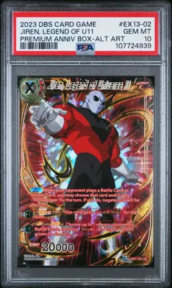 Jiren Legend of Universe 11 GOLD STAMP Foil Dragon Ball Super Card Game PSA 10 - Image 1