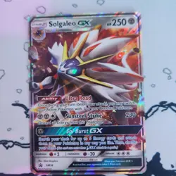 Solgaleo GX SM16 Sun and Moon Black Star Promo Card LP Pokemon Card Tcg - Image 1