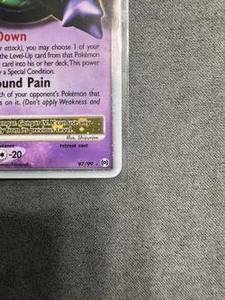 2009 Pokemon Gengar #97 LVL x Arceus Holo Card - Image 2