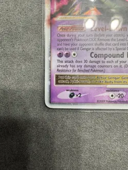 2009 Pokemon Gengar #97 LVL x Arceus Holo Card - Image 3