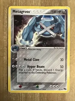 Metagross 2/17 Holo Rare Pop Series 1 Promo Card Pokemon TCG 2006 DMG - Image 1