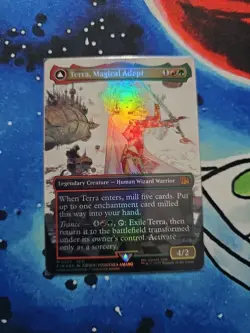 Terra Magical Adept Borderless Final Fantasy Foil Card 323 MTG - Image 1