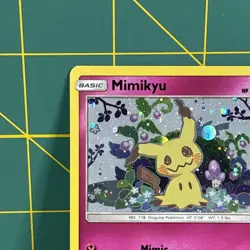 Mimikyu Promo SM163 Team Up Blister Pokemon Card Sun & Moon Holo LP - Image 4