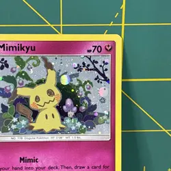 Mimikyu Promo SM163 Team Up Blister Pokemon Card Sun & Moon Holo LP - Image 5