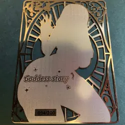 Goddess Story Gold METAL Card - Serial Number #/200! Maiden Party- Marin Bikini - Image 5