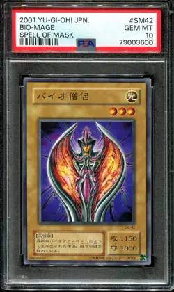 👁👄👁 YUGIOH - PSA 10 - BIO-MAGE - SM-42 - SPELL OF MASK - JAPANESE OCG - Image 1