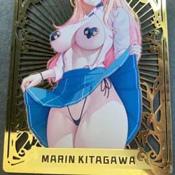 WES - Goddess Story Gold METAL Card - Serial Number #070/100! Marin Dress Up - Image 4