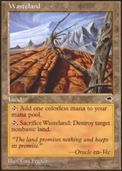 1x Wasteland Heavy Play MTG Magic - Kid Icarus - - Image 1