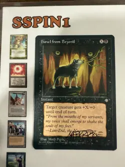 MTG Signed Howl From Beyond Ice Age Pox Jokulhaups Lot - Image 1