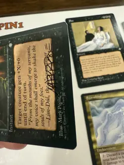 MTG Signed Howl From Beyond Ice Age Pox Jokulhaups Lot - Image 4