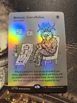 Secret Lair Encyclopedia Foil Demonic Consultation - Image 1