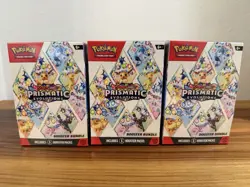 Pokemon Prismatic Evolutions Booster Bundle Lot of 3, New and Sealed - Image 1