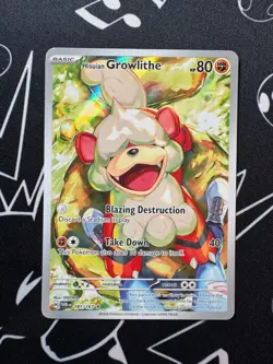 Hisuian Growlithe 181/167 Pokemon TCG S&V Twilight Masquerade Illustration Rare - Image 1